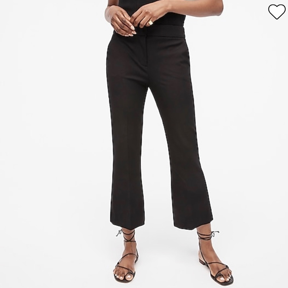 JCrew Tall Hayden kickout crop pant, 8Tall Black